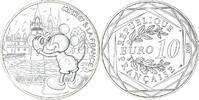 France 10 Euro Mickey un tour de Loire, Silver -