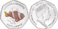 British Indian Ocean 50 Pence Coin, Poisson-clown -