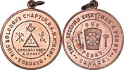Canada Token Masonic, Toronto, King Solomon's Chapter, Chapter Penny -