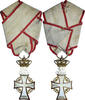 Denmark Medaille Ordre du Danebrog, Chevalier, Excellent Quality, Gold, 58 X 28 -