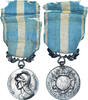 France Medal Médaille Coloniale, WAR, Excellent Quality, Lemaire, Silver, 27 -