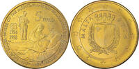 Malta 5 Euro 100 Ans de la Première Guerre Mondiale, Brass -