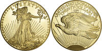 France Medal Reproduction Twenty Dollars Liberty, Copper Gilt -