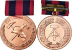 GERMAN-DEMOCRATIC REPUBLIC Medal Pompiers Volontaires, 10 Ans -