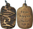 Belgium Medal Fêtes Royales, Namur, Bronze -
