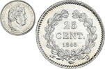 France 25 Centimes Coin, Louis-Philippe, Rouen, Silver -