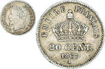 France 20 Centimes Coin, Napoleon III, Napoléon III, Paris -