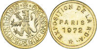 France betaalpenning Exposition de la RDA, Paris, Aluminum-Brass -