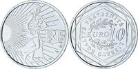 France 10 Euro La Semeuse en marche, Paris, Silver, KM:1580 -