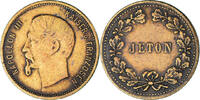 France Medaille Jeton de jeu, Napoléon III, Kaiser d. Franzosen, History -
