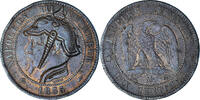 France 10 Centimes Coin, Napoléon III, Paris, Satirique -