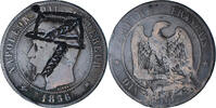 France 10 Centimes Coin, Napoléon III, Strasbourg, Satirique -
