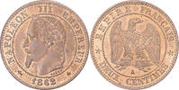 France 2 Centimes Coin, Napoleon III, Napoléon III, Paris -