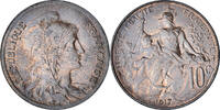France 10 Centimes Coin, Dupuis, Paris, Bronze, Gadoury:277 -