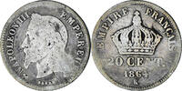 France 20 Centimes Coin, Napoleon III, Napoléon III, Bordeaux -