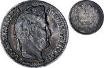 France 1/4 Franc Coin, Louis-Philippe I, Lille, Silver, Le -