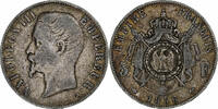 France 5 Francs Napoleon III, Napoléon III, Paris, Silver -