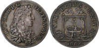 France Token Louis XIV, Bâtiments du Roi, History, Silver -