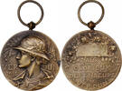 France Medaille Verdun , On ne passe pas, WAR, Very Good Quality, Bronze -