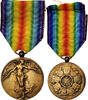 Belgium Medal Interallied Victory Medal 1914-1918, WAR, Excellent -