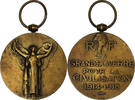 France Medal La Grande Guerre pour la Civilisation, Very Good -