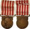 France Medal Grande Guerre, WAR, Very Good Quality, Morlon, Bronze -