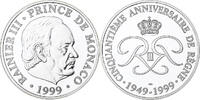 Monaco Medal 50ème Anniversaire de Rainier III, Silver -