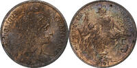 France 5 Centimes Dupuis, Paris, Bronze, Gadoury:165, KM:842 -
