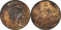 France 5 Centimes Dupuis, Paris, Bronze, Gadoury:165, KM:842 -