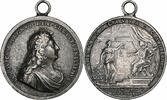 France Medaille Louis XIV, Le Roi se Condamnant lui-même, Silvered bronze -