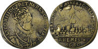France betaalpenning Louis XIII, Sacre à Reims, Brass -