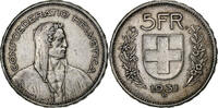 Switzerland 5 Francs Bern, Silver, KM:40 -