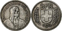 Switzerland 5 Francs Coin, Bern, Silver, KM:40 -
