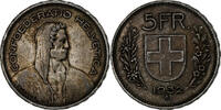 Switzerland 5 Francs Bern, Silver, KM:40 -