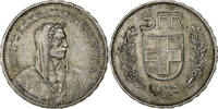 Switzerland 5 Francs Bern, Silver, KM:40 -