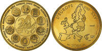 France Medaille L'Europe des XXV, Essai, Copper-Nickel Gilt -