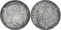 German States 5 Mark Coin, BADEN, Friedrich I, Karlsruhe -