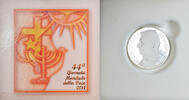 Vatican 5 Euro Coin, Journée mondiale de la Paix, Roma, Proof -