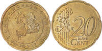 Monaco 20 Euro Cent Paris, Brass, KM:171 -