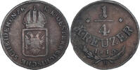 Austria 1/4 Kreuzer Coin, Franz II (I), Kremnitz, Copper -