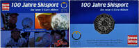 Austria 5 Euro Centennial of Sport Skiing, Vienna, Silver -