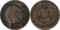 United States Cent Coin, Indian Head Cent, U.S. Mint, Philadelphia -