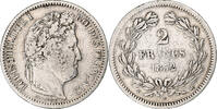 France 2 Francs Coin, Louis-Philippe, Toulouse, Silver -