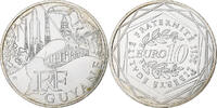 France 10 Euro Guyane, Euros des régions, FDC, Silver -