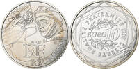 France 10 Euro Réunion, Paris, Silver, Gadoury:EU514, KM:1885 -