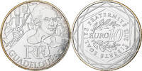 France 10 Euro Guadeloupe, Paris, Silver, Gadoury:EU514, KM:1873 -