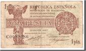 Spain 1 Peseta Banknote, 1937-10-12, KM:104a -