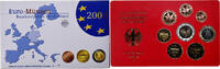 Germany 1 Cent to 2 Euro Stuttgart, Proof -