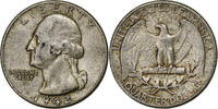 United States Quarter Coin, Washington, Philadelphia, Silver -