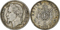 France Franc Napoleon III, Paris, Silver, Gadoury:463 -